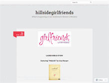 Tablet Screenshot of hillsidegirlfriends.wordpress.com