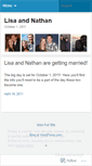 Mobile Screenshot of lisaplusnathan.wordpress.com