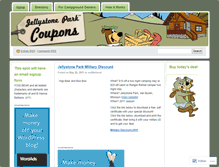 Tablet Screenshot of couponcamping.wordpress.com