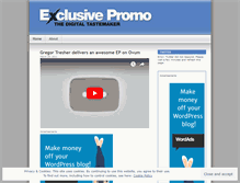 Tablet Screenshot of exclusivepromo.wordpress.com