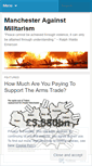 Mobile Screenshot of manchesteragainstmilitarism.wordpress.com