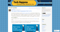 Desktop Screenshot of bvutechhappens.wordpress.com