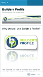Mobile Screenshot of buildersprofile.wordpress.com