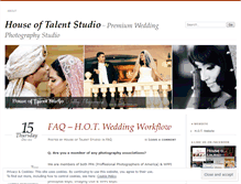 Tablet Screenshot of houseoftalentstudio.wordpress.com