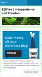 Mobile Screenshot of edfree.wordpress.com