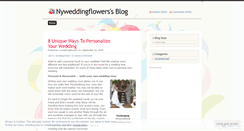 Desktop Screenshot of nyweddingflowers.wordpress.com