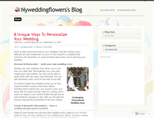 Tablet Screenshot of nyweddingflowers.wordpress.com