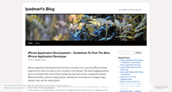 Desktop Screenshot of ipadmart.wordpress.com