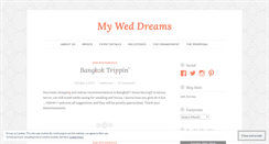 Desktop Screenshot of myweddreams.wordpress.com