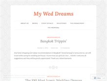 Tablet Screenshot of myweddreams.wordpress.com