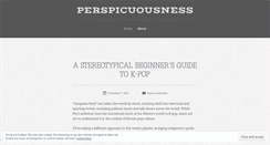 Desktop Screenshot of perspicuousness.wordpress.com