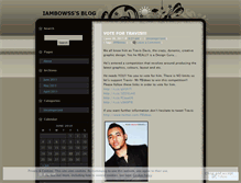 Tablet Screenshot of iambowss.wordpress.com