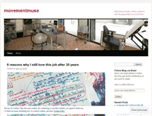 Tablet Screenshot of movementmuse.wordpress.com