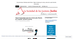 Desktop Screenshot of lasociedaddelectoresjustos.wordpress.com