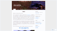 Desktop Screenshot of aliceandkev.wordpress.com