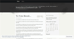 Desktop Screenshot of notesforaconfusedlife.wordpress.com