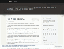 Tablet Screenshot of notesforaconfusedlife.wordpress.com