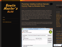Tablet Screenshot of bowlinmaster.wordpress.com