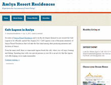 Tablet Screenshot of amiyaresortresidences.wordpress.com