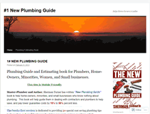 Tablet Screenshot of newplumbingguide.wordpress.com