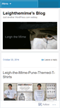Mobile Screenshot of leighthemime.wordpress.com