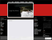Tablet Screenshot of leighthemime.wordpress.com
