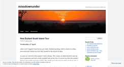 Desktop Screenshot of missdownunder.wordpress.com