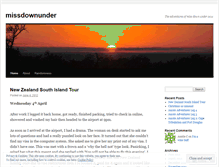 Tablet Screenshot of missdownunder.wordpress.com