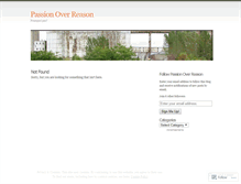 Tablet Screenshot of passionoverreason.wordpress.com