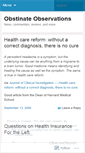 Mobile Screenshot of obstinateobservations.wordpress.com