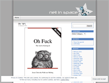 Tablet Screenshot of neilinspace.wordpress.com