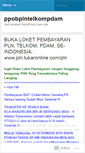 Mobile Screenshot of ppobplntelkompdam.wordpress.com