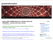 Tablet Screenshot of ppobplntelkompdam.wordpress.com