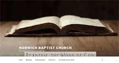 Desktop Screenshot of norwichbaptist.wordpress.com