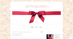 Desktop Screenshot of chewyjade.wordpress.com
