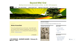 Desktop Screenshot of beyondwitsend.wordpress.com