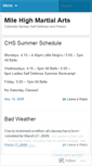 Mobile Screenshot of milehighmartialarts.wordpress.com