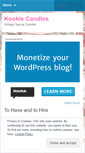 Mobile Screenshot of kookiecandles.wordpress.com