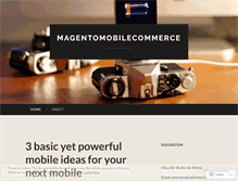 Tablet Screenshot of magentomobilecommerce.wordpress.com