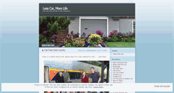 Desktop Screenshot of lesscarmorelife.wordpress.com