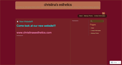 Desktop Screenshot of christinasesthetics.wordpress.com