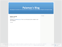 Tablet Screenshot of palamax.wordpress.com