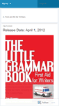 Mobile Screenshot of littlegrammarbook.wordpress.com