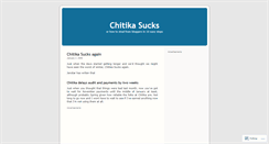 Desktop Screenshot of chitikasucks.wordpress.com