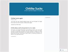 Tablet Screenshot of chitikasucks.wordpress.com