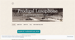 Desktop Screenshot of prodigallusophone.wordpress.com