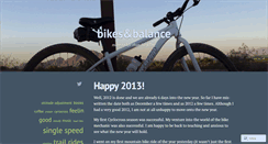 Desktop Screenshot of bikesandbalance.wordpress.com