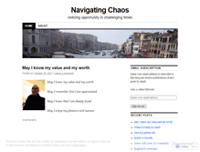 Tablet Screenshot of navigatingchaos.wordpress.com