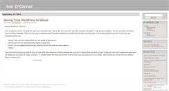 Desktop Screenshot of ioconnor.wordpress.com