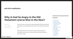 Desktop Screenshot of antiitchmeditation.wordpress.com